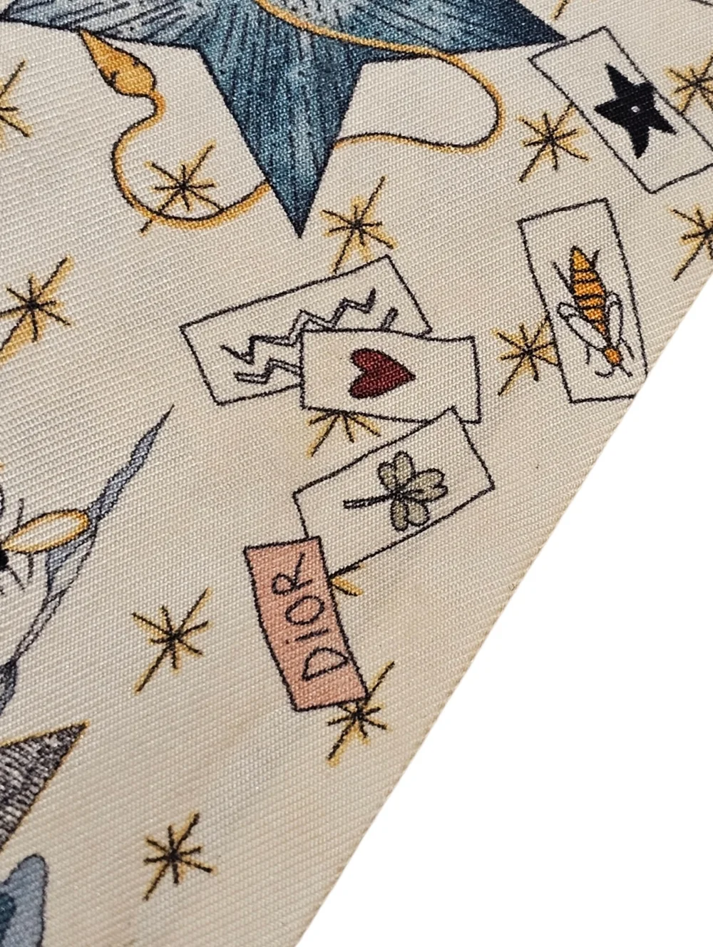 Christian Dior L'Etoile Tarot Mitzah Silk Bandeau Scarf - Picture 4 of 16